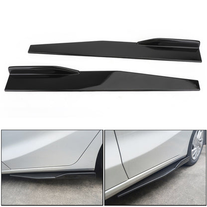 Coppia 86cm Car Gloss Black Side Minigonne Rocker Splitter Diffusore Winglet Wings Generico