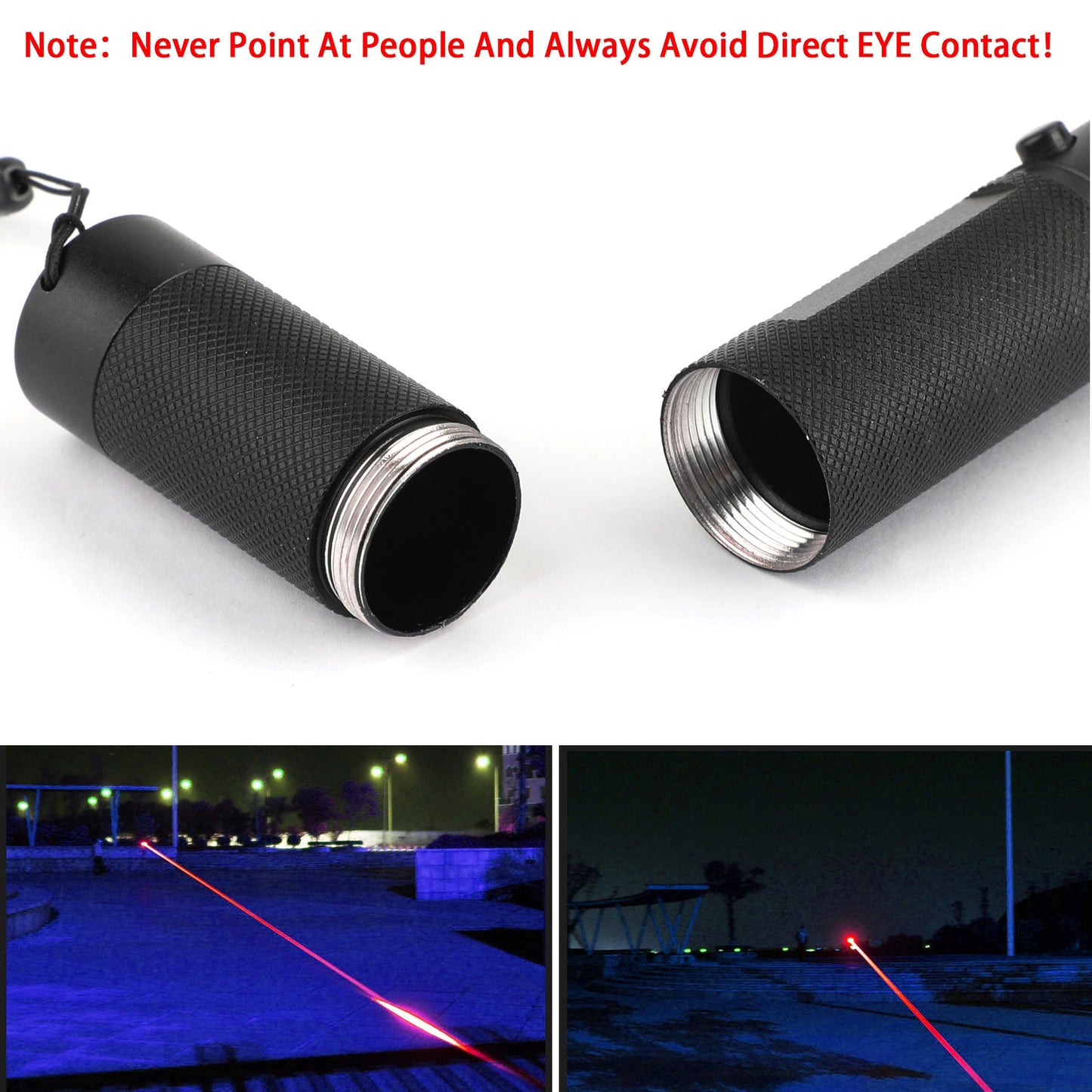 650nm Red Laser Pointer Pen Visible Beam Light Lazer + 18650 + Caricabatterie