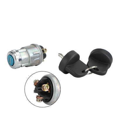 Interruttore a chiave per cilindro di accensione universale Copertura impermeabile 12V 2 chiavi per auto moto barca