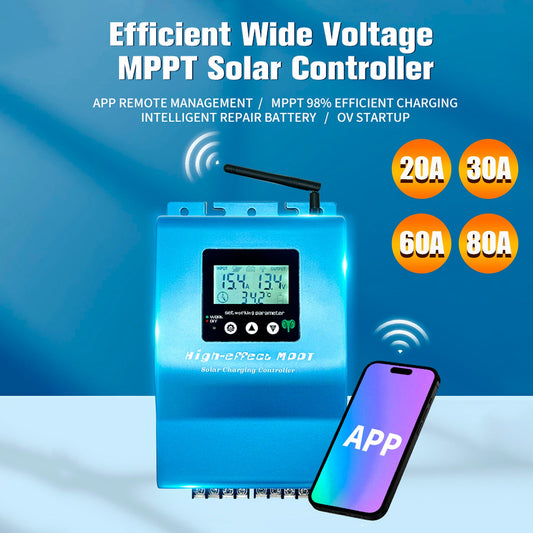 Il controller solare MPPT 20A/30A/60A/80A 0V avvia la batteria di riparazione intelligente