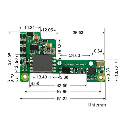 Il modulo di espansione alimentatore Ethernet Raspberry Pi Poe supporta 3B+/4B con ventola