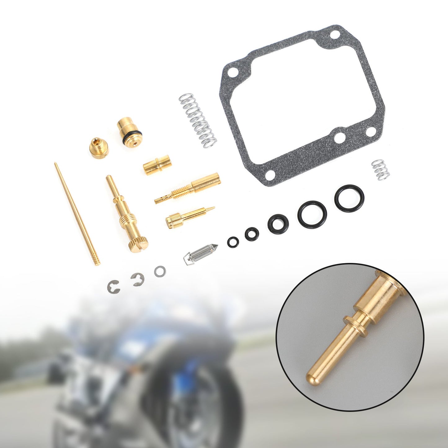 Carburatore Carb Rebuild Kit adatto per Suzuki Quadrunner 160 LT160E 2x4 1989-1992 Generico
