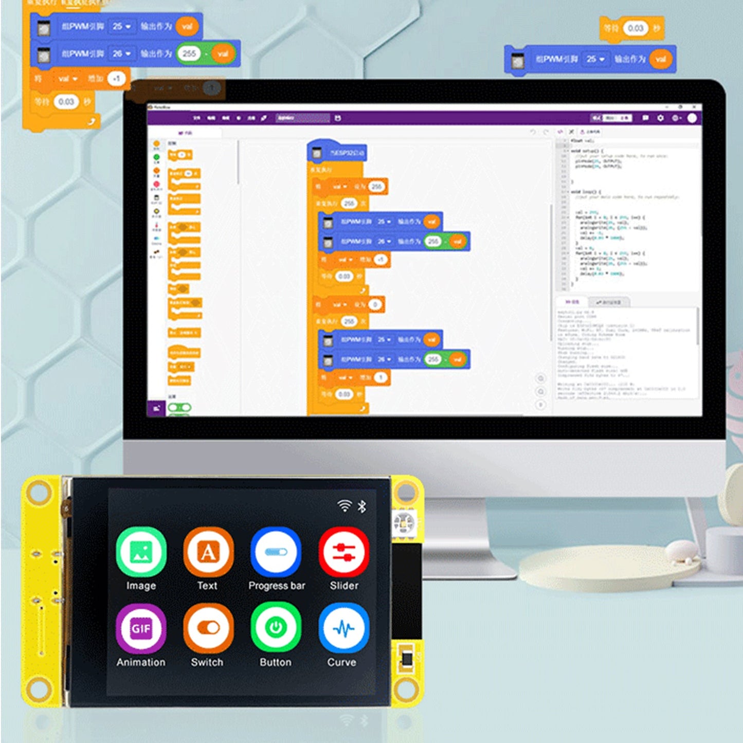 Scheda di sviluppo ESP32 Display WiFi Bluetooth Touch Screen LVGL CPU dual-core