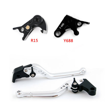 Leva freno frizione lunga adatta per Yamaha YZF R1/R1M/R1S 2015-2021 YZF R6 2017-2020 Generico