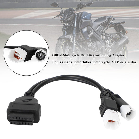 Connettore adattatore diagnostico OBD2 3 pin 4 pin 2in1 per moto Yamaha