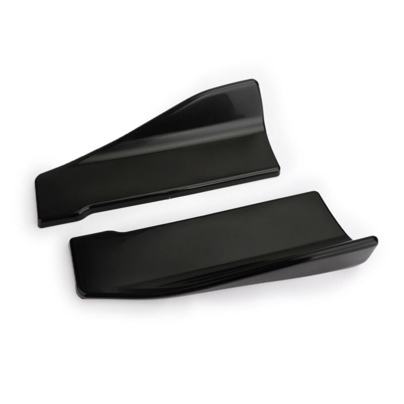2pcs 35cm Gonna Spoiler Posteriore Labbro Estensione Rocker Splitter Winglet Wings Nero Generico