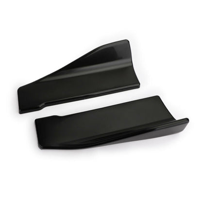 2pcs 35cm Gonna Spoiler Posteriore Labbro Estensione Rocker Splitter Winglet Wings Nero Generico