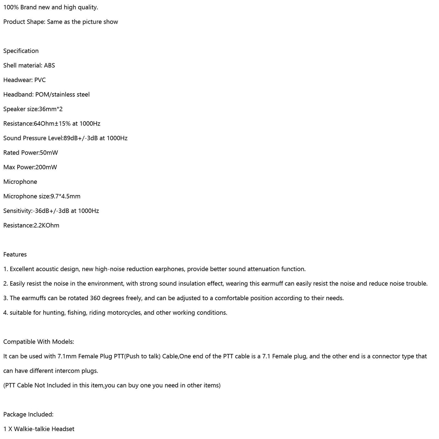 Cuffie regolabili con cancellazione del rumore Spina da 7,1 mm Eccellente design acustico