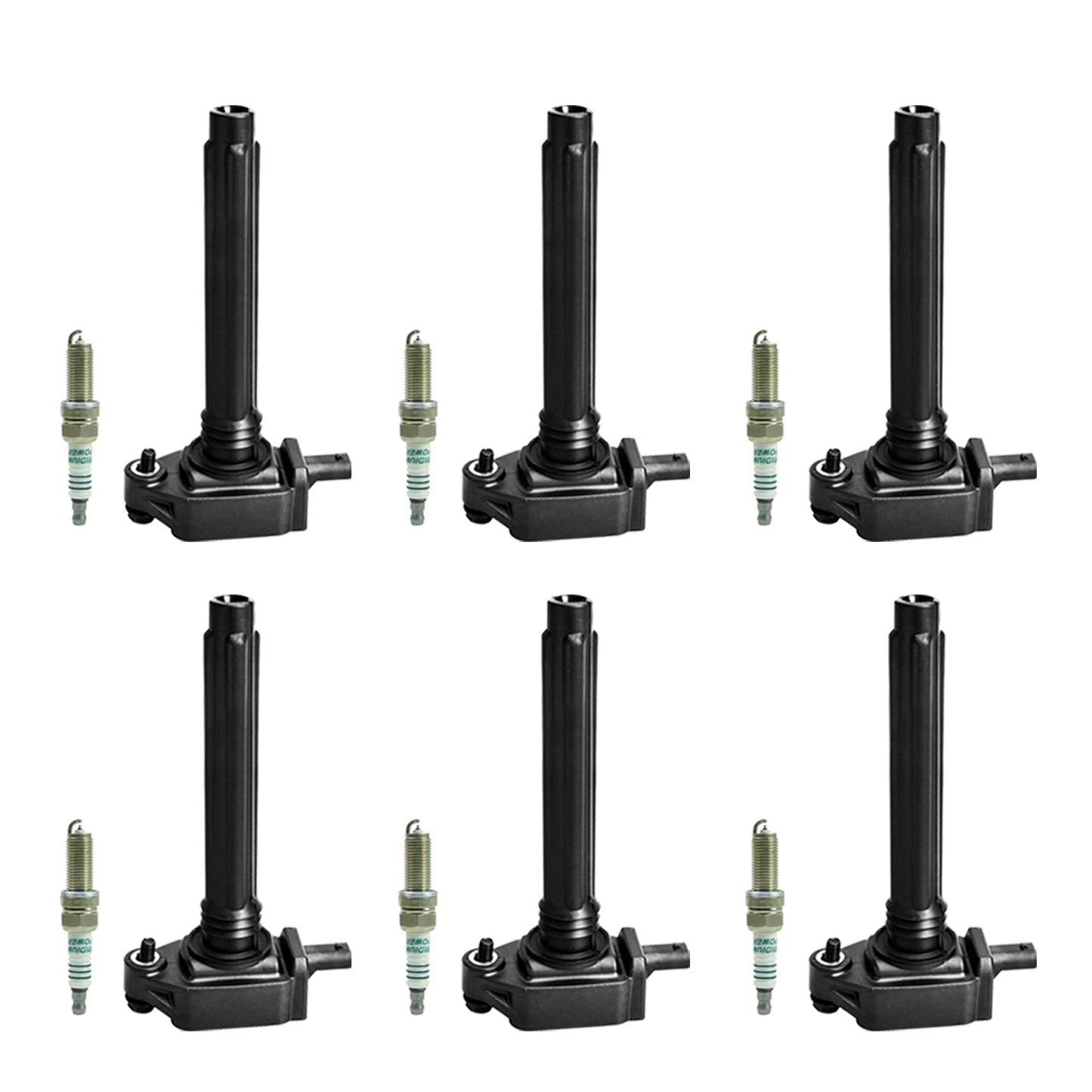 2011-2017 Chrysler 200 300 Dodge Challenger Charger Grand Caravan Journey 3.6L V6 6pcs Bobina di accensione + Candela UF648