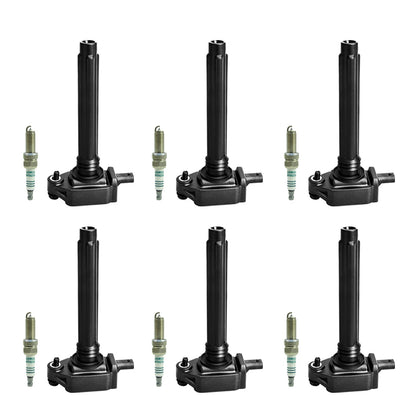 2011-2017 Chrysler 200 300 Dodge Challenger Charger Grand Caravan Journey 3.6L V6 6pcs Bobina di accensione + Candela UF648