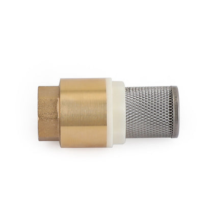 3/4" NPT valvola di fondo in linea di ritegno in ottone caricata a molla con filtro 200 PSI
