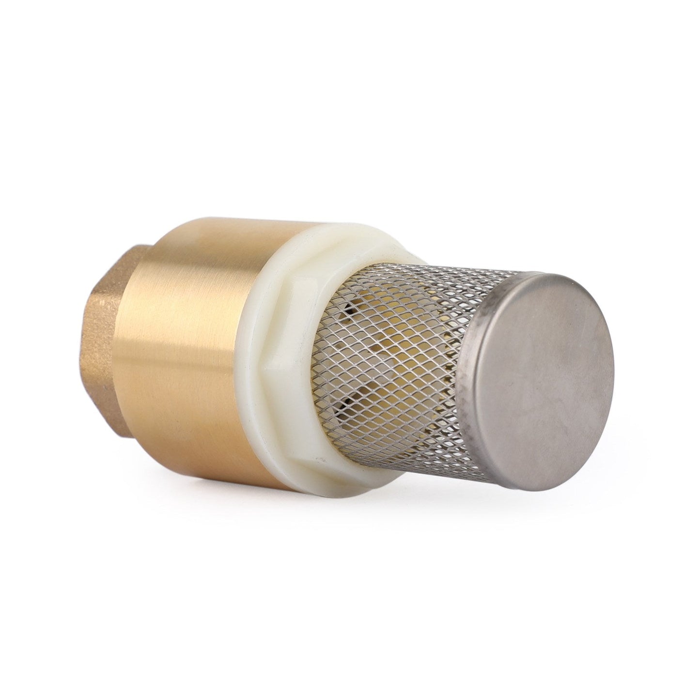 3/4" NPT valvola di fondo in linea di ritegno in ottone caricata a molla con filtro 200 PSI