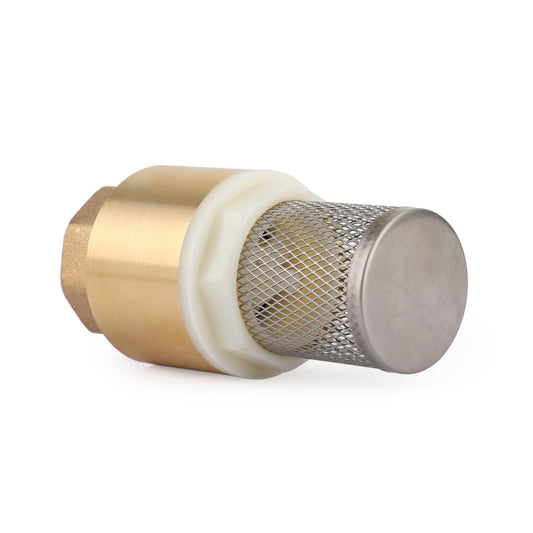 3/4" NPT valvola di fondo in linea di ritegno in ottone caricata a molla con filtro 200 PSI