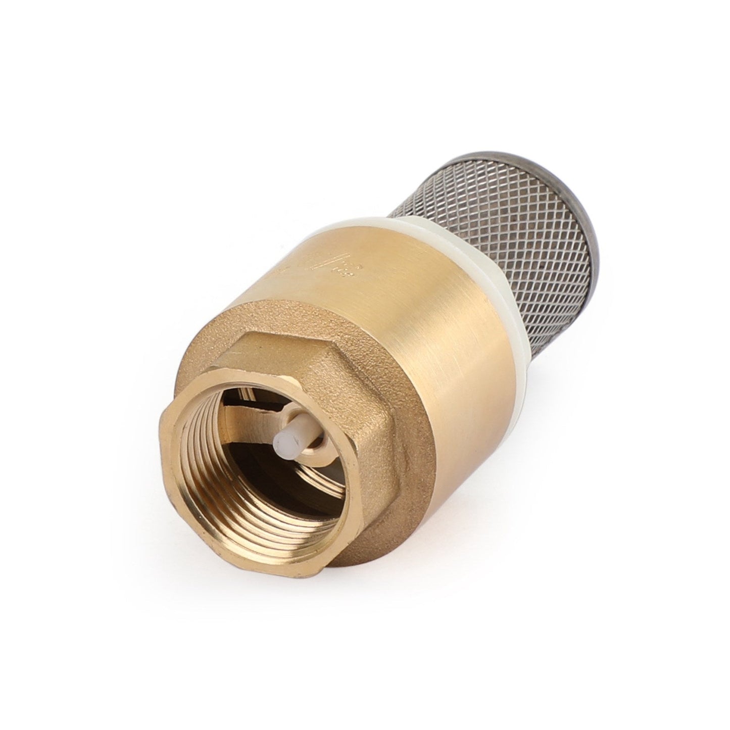 3/4" NPT valvola di fondo in linea di ritegno in ottone caricata a molla con filtro 200 PSI