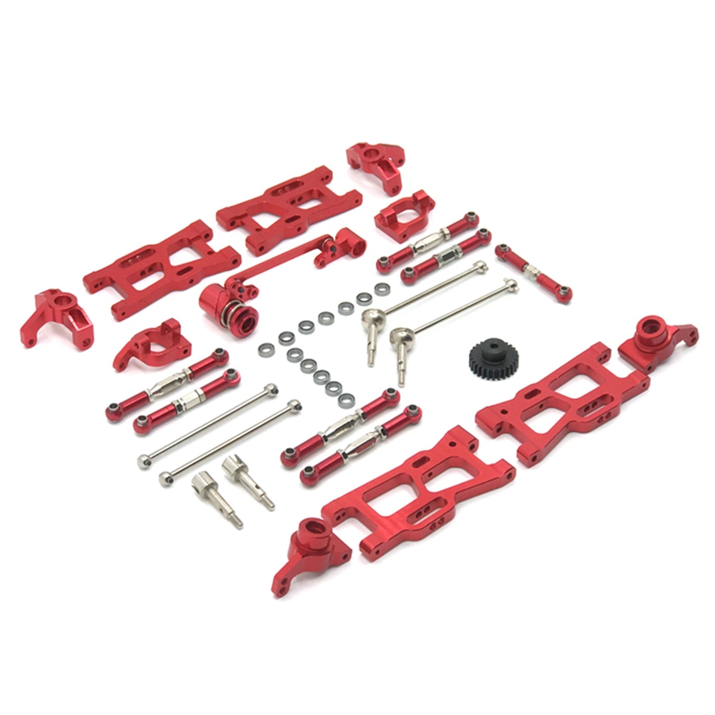 12Pcs Aggiornamenti RC Parti Kit Per Wltoys 144001 144002 124016 124017 124018 124019