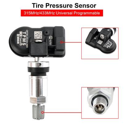 Sensore di pressione pneumatici universale TPMS programmabile MX-Sensor 315 e 433 MHz