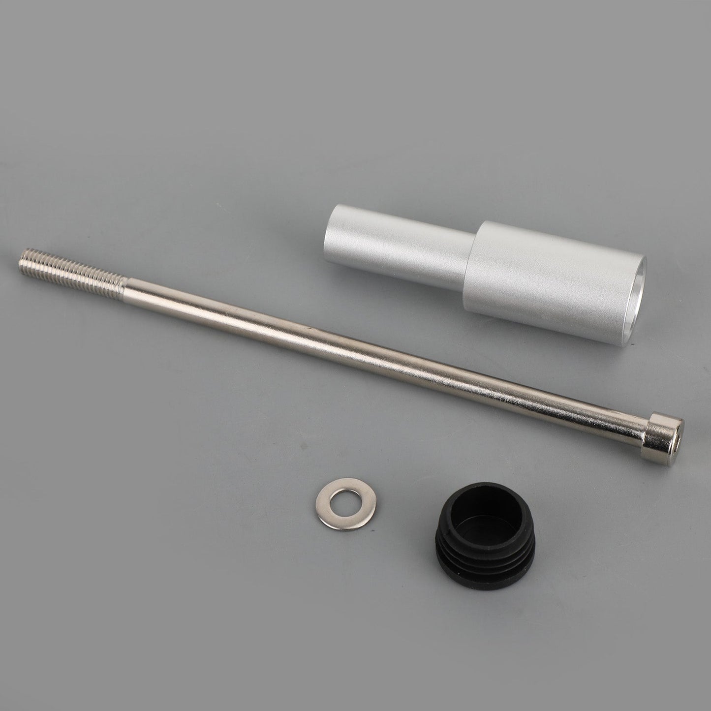Areyourshop Spot Fog Driving Light Rod Holder Fit per BMW R1200GSA 2014-2018 R1250GSA 18-21 Argento