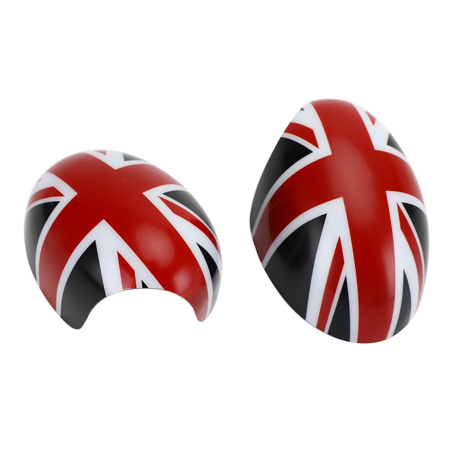 MINI Cooper R55 R56 R57 2 copri specchietti con bandiera britannica Union Jack nero/rosso