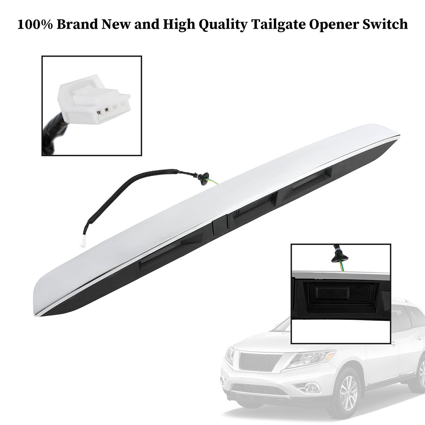 2013-2015 Nissan Pathfinder Sense Sport Utility 4 porte 3.5L Maniglia per portellone posteriore cromata 90810-9PG0A Fedex Express