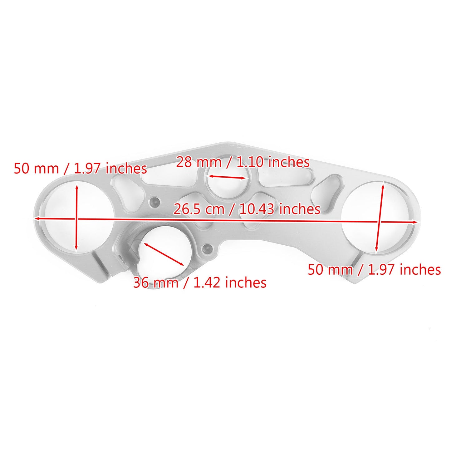 SUZUKI GSXR 600 750 1000 Piastre Abbassanti Anteriore Superiore Morsetto Superiore