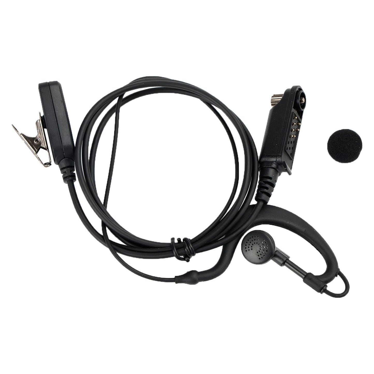 Caltta PD790-025 Auricolare con gancio auricolare ovale PTT in un walkie-talkie per Caltta PD790