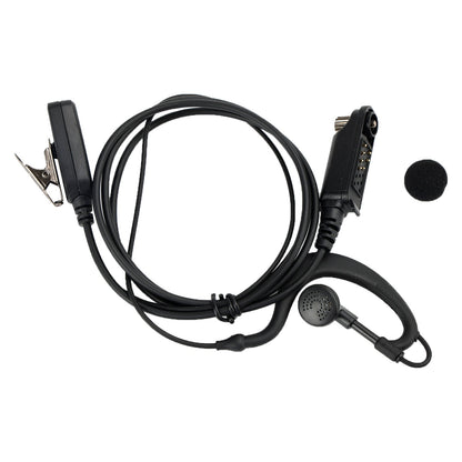 Caltta PD790-025 Auricolare con gancio auricolare ovale PTT in un walkie-talkie per Caltta PD790