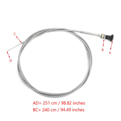 Cavo acceleratore push-pull universale 96'' per cavo acceleratore Go Kart Conduit Oregon generico