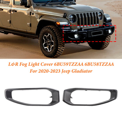 Jeep Gladiator 2020-2023 Coppia cornice fendinebbia 6BU59TZAA 6BU58TZAAA