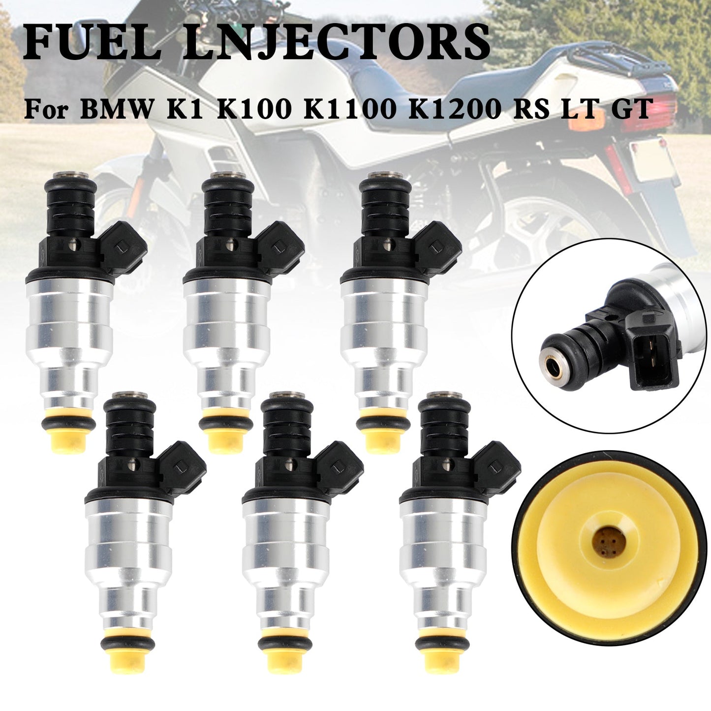 6PCS Moto Iniettore di Carburante 0280150705 Per BMW K1 K100 K1100 K1200 RS LT GT