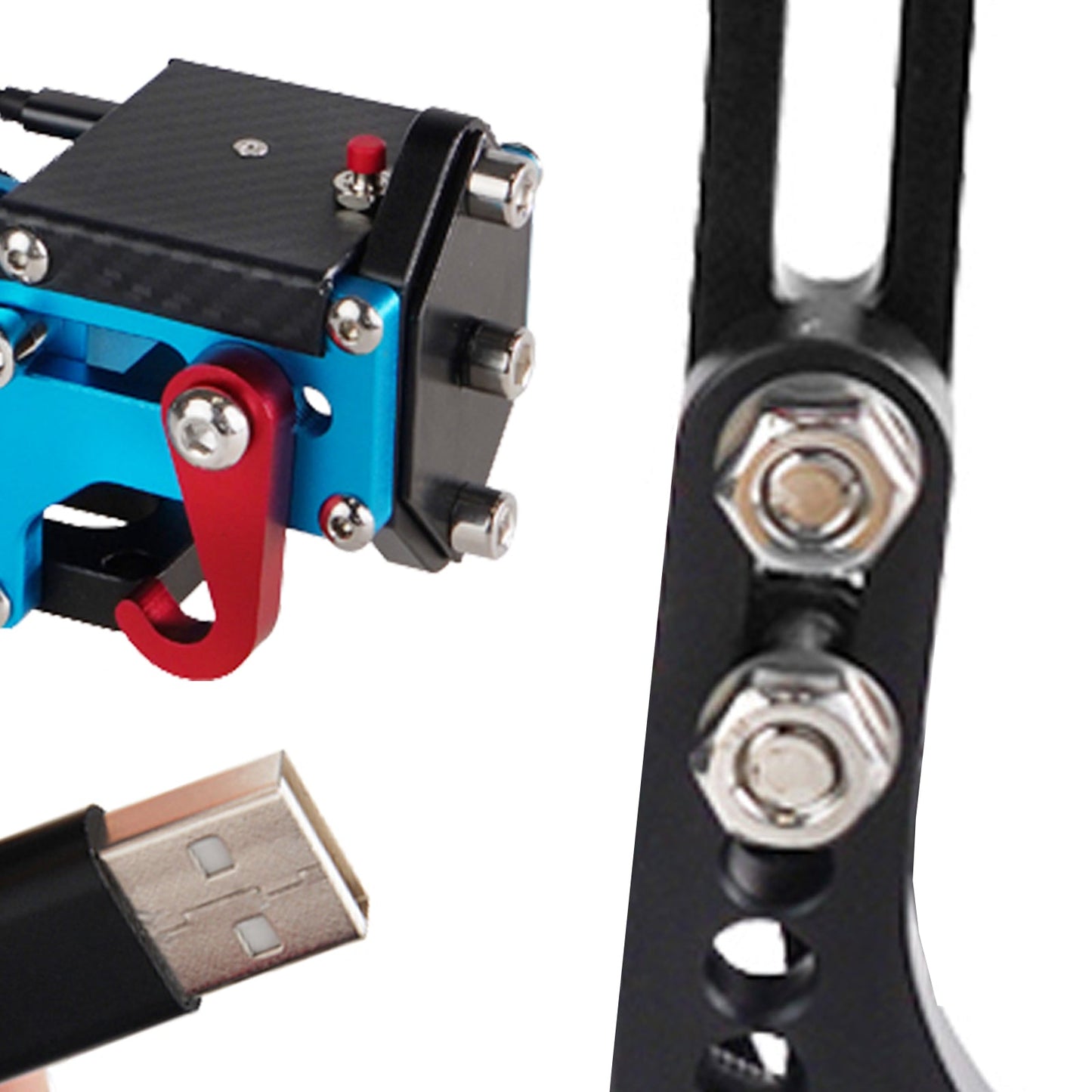 Kit freno a mano USB 3.0 PS4 / PS5 a 14 bit per supporto volante per giochi di corse G29