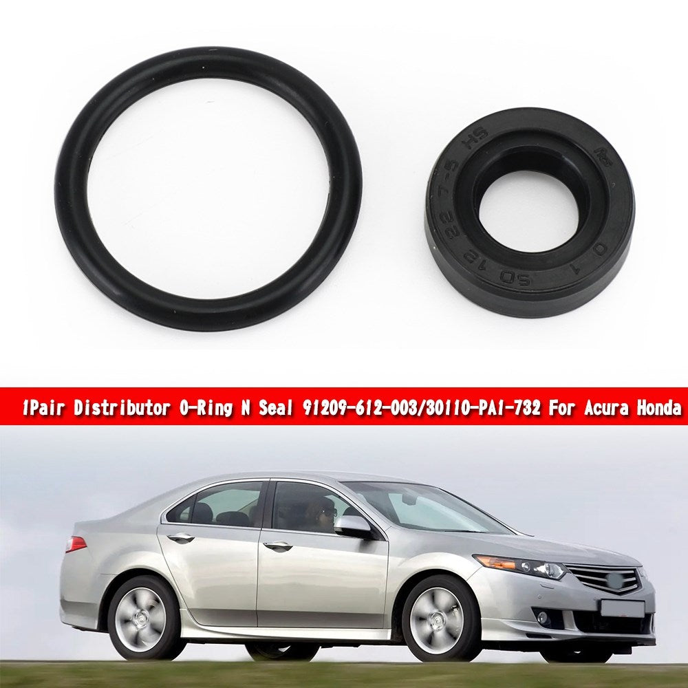 Acura Per Honda 1Pair Distributore O-Ring N Seal 91209-612-003/30110-PA1-732 Generico