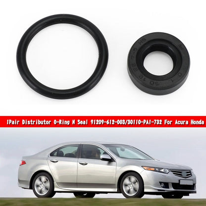 Acura Per Honda 1Pair Distributore O-Ring N Seal 91209-612-003/30110-PA1-732 Generico