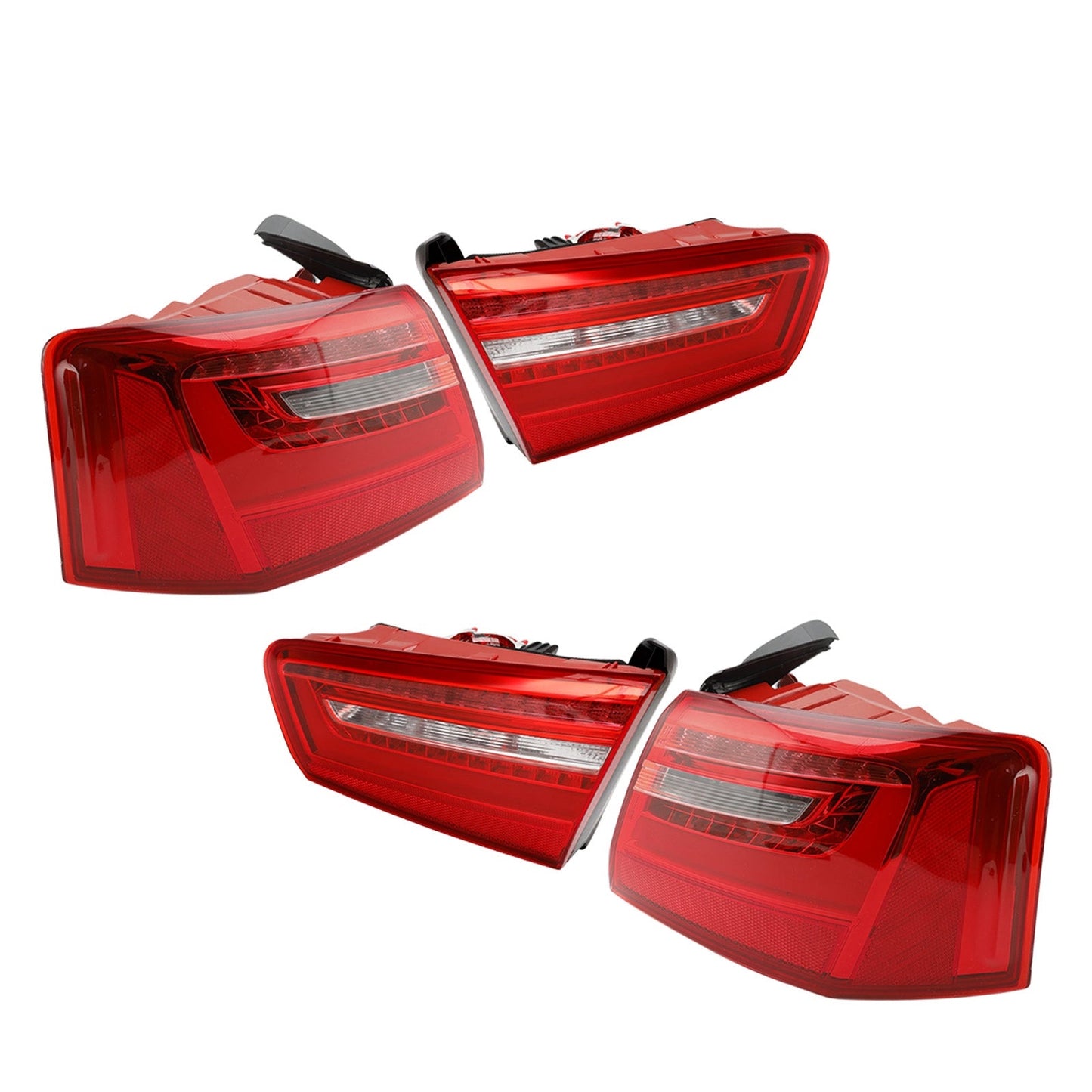 AUDI A6 2012-2015 Auto 4 pezzi Fanale posteriore interno esterno a LED