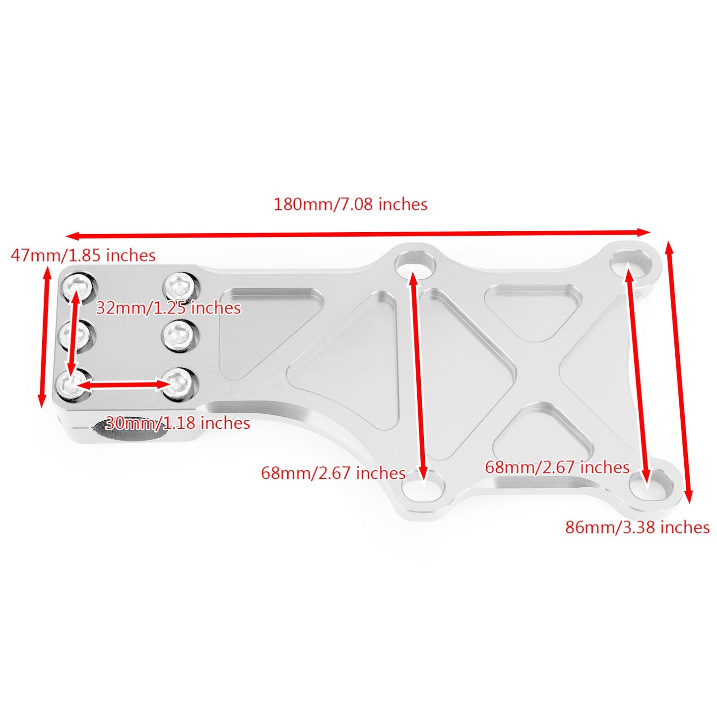 Staffa Paramotore Fissaggio Fisso per Honda MSX125 MSX125SF Grom 2013-2019 Generico