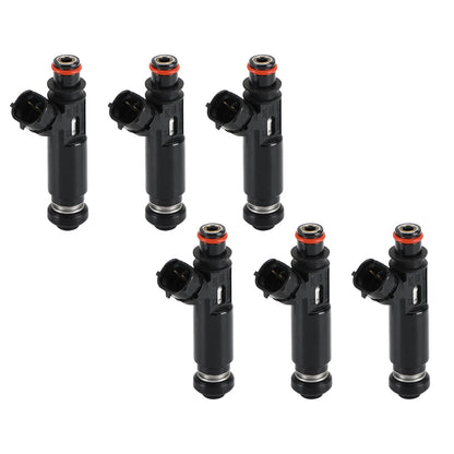 6PCS Iniettori di Carburante 195500-4370 fit Mitsubishi Montero Pajero 3.8L V6 2003-2006 Generico