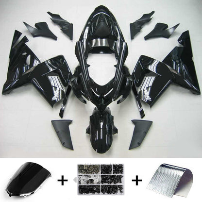 Amotopart Kawasaki 2004-2005 kit di rivestimento nero leggero ZX10R