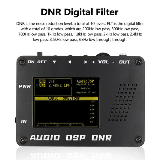 Audio DSP Riduttore di rumore DNR Filtro digitale SSB radio YAESU ICOM + Altoparlante