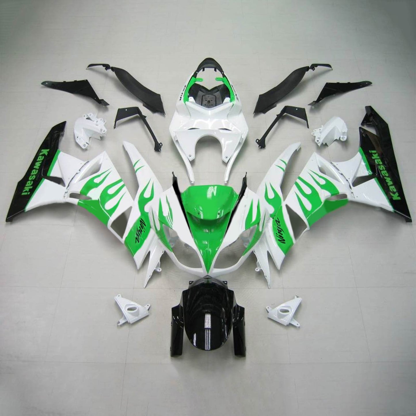 Amotopart Kawasaki 2009-2012 ZX6R 636 WEI? ES GREEN ABBILITY KIT