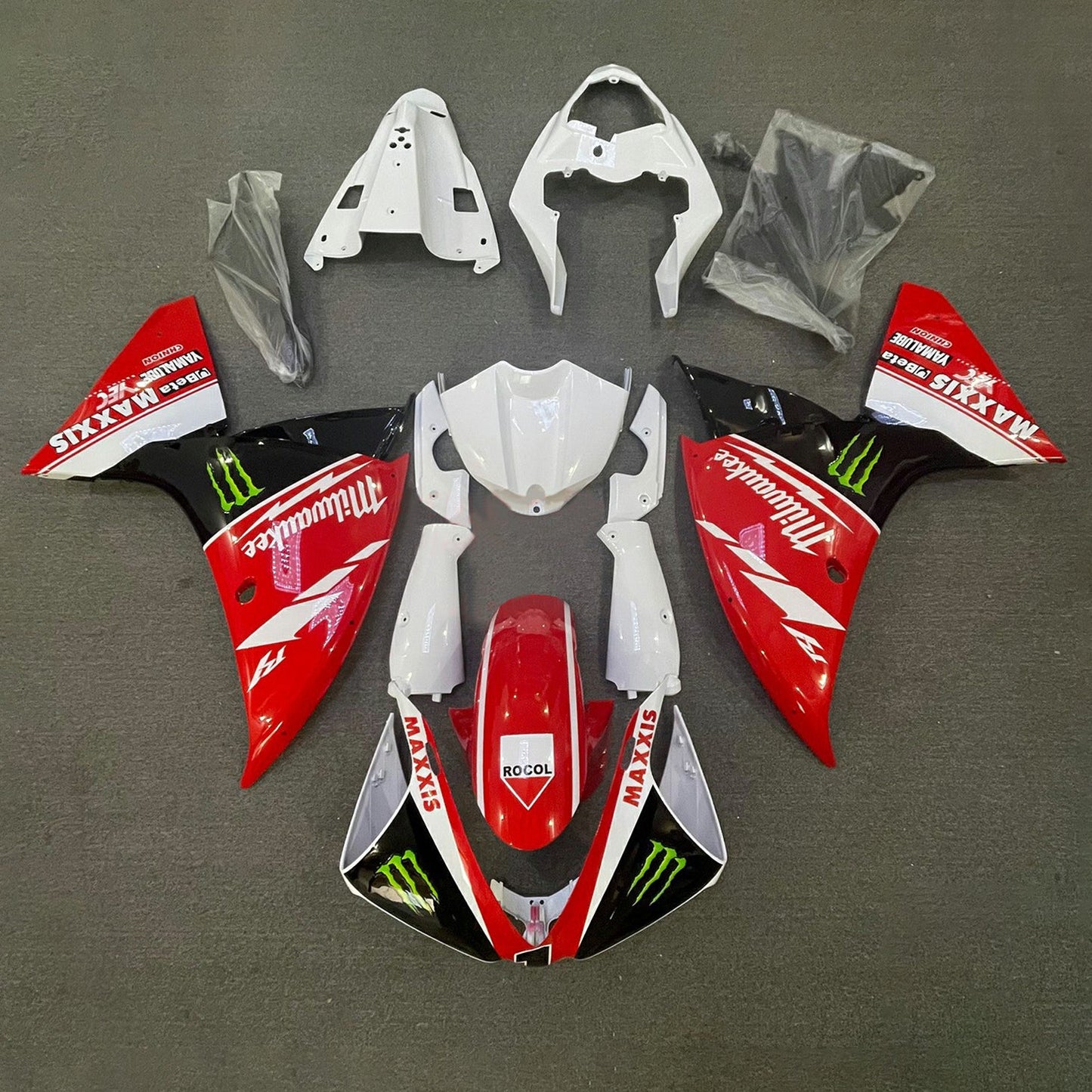 Amotopart Yamaha YZF 1000 R1 2009-2011 Kit Carena Carrozzeria Plastica ABS