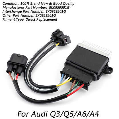 Il modulo dell'unità di controllo della ventola di raffreddamento del motore 8K0959501G si adatta a Audi Q3 Q5 A4 A6 generico