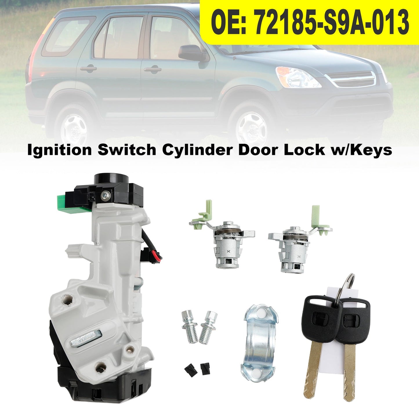 Honda Element 2.4L 2003-2011 Interruttore di accensione Cilindro Serratura 72185-S9A-013 con chiave
