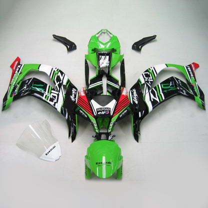 Amotopart Kawasaki 2016-2019 Kit trigger nero verde ZX10R