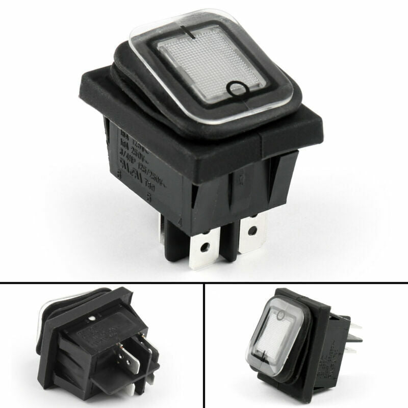 4Pin IP65 Barca Schalter Wasserdicht ON/OFF Rocker RLEIL BE RL2-102 Auto