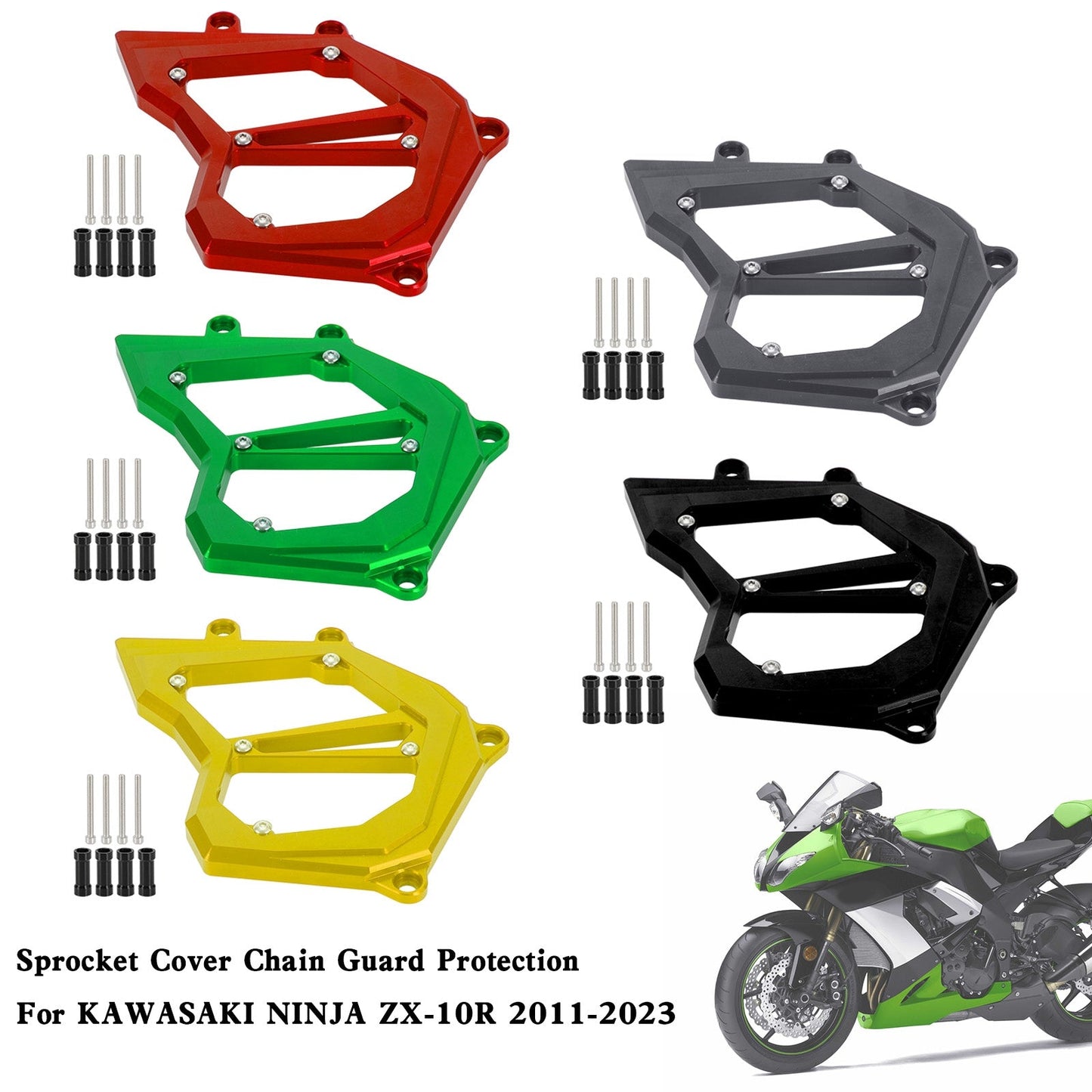 KAWASAKI Ninja ZX-10R ZX10R 2011-2023 Protezione catena coperchio pignone