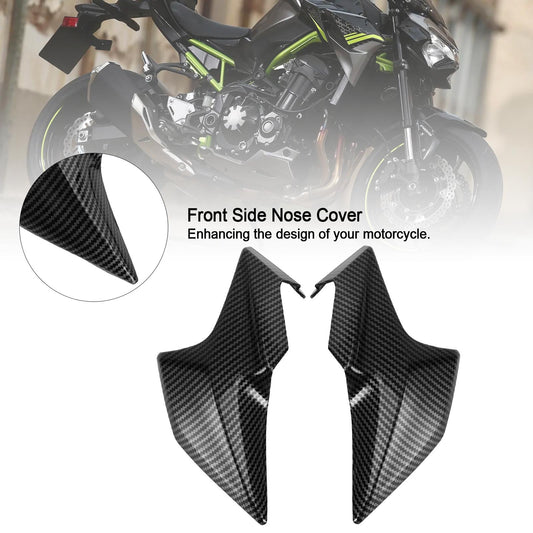 Carbon Front Side Nose Cover Headlight Panel Carenatura per Kawasaki Z900 2020-2021 Generico