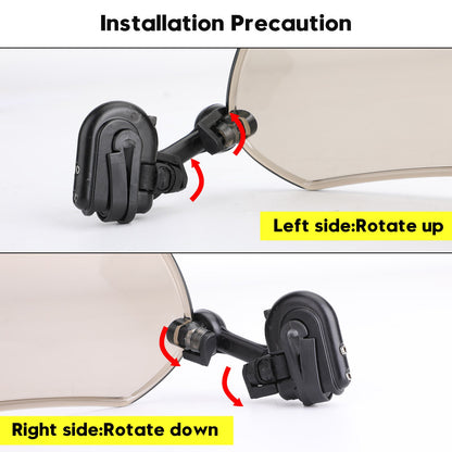 Clip regolabile per motocicletta sul deflettore del vento dello spoiler per l&#39;estensione del parabrezza