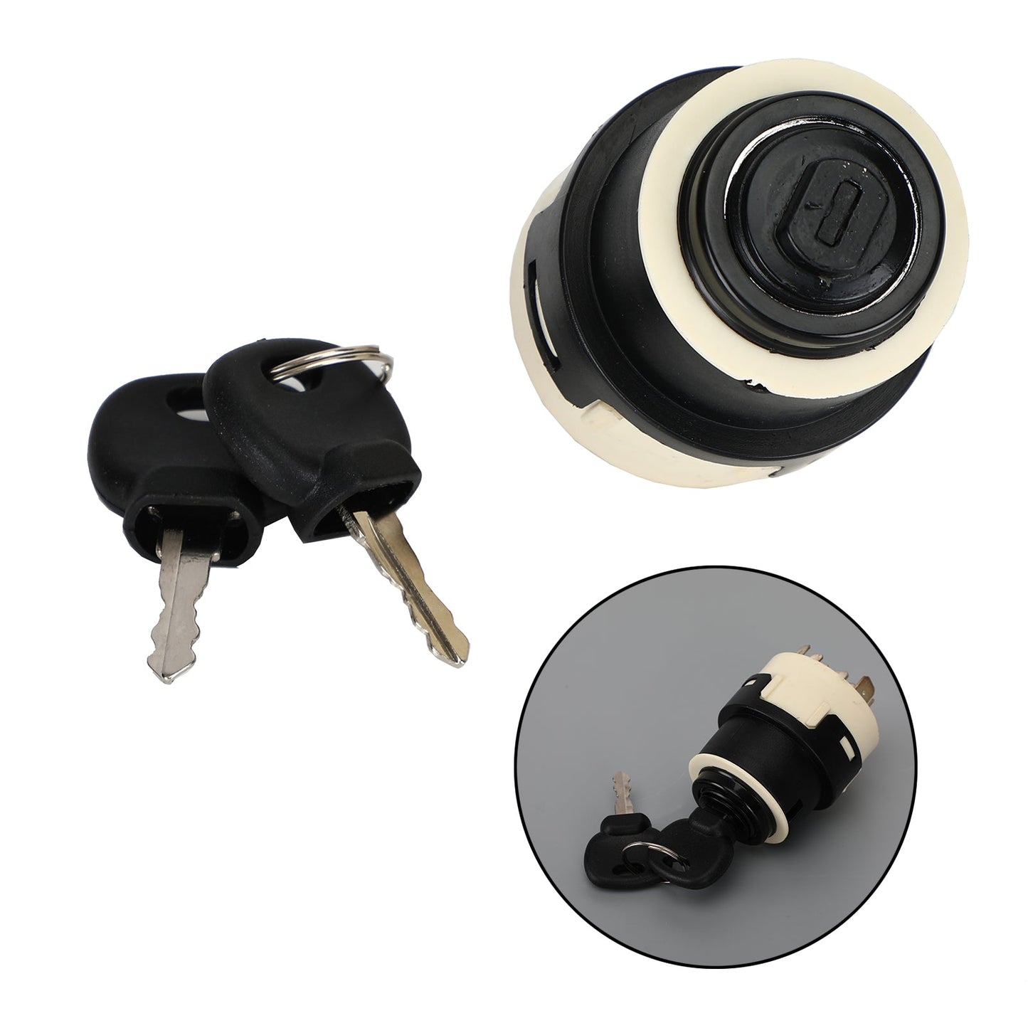 Interruttore di accensione 701/80184 85804674 50988 con 2 chiavi per JCB New Holland