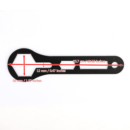 Chiave Tappo Forcella 50mm Camera per Husqvarna 125 250 300 350 450 501 ricostruzione anteriore Generico