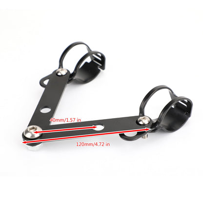 41mm - 51mm Staffa di montaggio per faro a forcella Adattatore per portalampada per motocicletta Generico