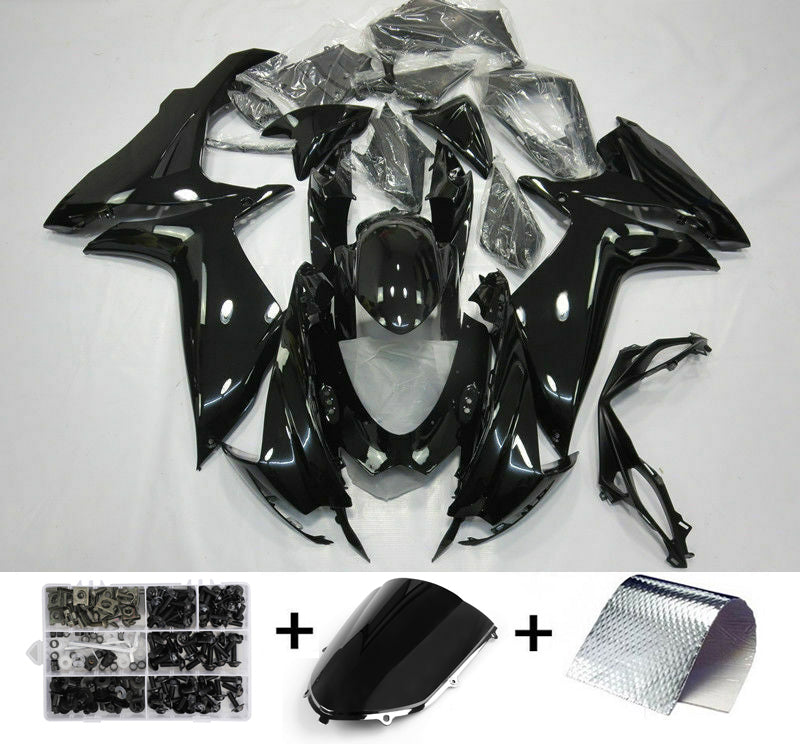 Amotopart 2011-2021 Suzuki GSXR600/750 K11 rivestimento Black Kit altamente lucido